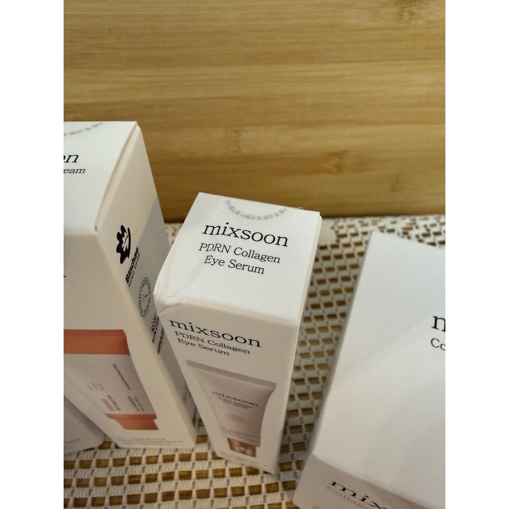 MIXSOON PDRN Collagen Cleanser, Cream, Serum & Toner Pads Skin Care Set-NEW! - Picture 6 of 11